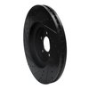 E-Line Drilled & Slotted Black Brake Rotor, 2006-2021 Jaguar, Position: Front Right - image 3