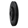 E-Line Drilled & Slotted Black Brake Rotor, 2006-2008 Jaguar, Position: Front Right - image 1