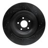 E-Line Drilled & Slotted Black Brake Rotor, Fits Select Jaguar, Position: Rear Left - image 3