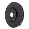 E-Line Drilled & Slotted Black Brake Rotor, Fits Select Jaguar, Position: Front Right - image 2