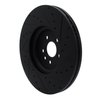 E-Line Drilled & Slotted Black Brake Rotor, 2017-2020 Fits Multiple Makes/Models, Position: Front Left - image 4