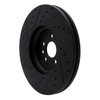 E-Line Drilled & Slotted Black Brake Rotor, 2017-2020 Fits Multiple Makes/Models, Position: Front Right - image 4