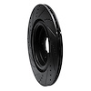 E-Line Drilled & Slotted Black Brake Rotor, 2017-2020 Fits Multiple Makes/Models, Position: Rear Right