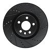 E-Line Drilled & Slotted Black Brake Rotor, 2020-2020 Fits Multiple Makes/Models, Position: Front Right - image 1