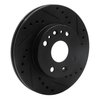 E-Line Drilled & Slotted Black Brake Rotor, 1994-2002 Fits Multiple Makes/Models, Position: Front Right - image 2