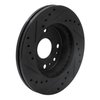 E-Line Drilled & Slotted Black Brake Rotor, 1994-2002 Fits Multiple Makes/Models, Position: Front Right - image 4