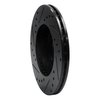 E-Line Drilled & Slotted Black Brake Rotor, 1994-2000 Kia/Hyundai/Genesis, Position: Front Right - image 3