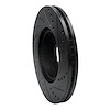 E-Line Drilled & Slotted Black Brake Rotor, 2012-2016 Kia/Hyundai/Genesis, Position: Front Left - image 1