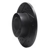 E-Line Drilled & Slotted Black Brake Rotor, 1967-1974 Opel, Position: Front Left - image 3