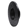 E-Line Drilled & Slotted Black Brake Rotor, 1974-1979 Fits Multiple Makes/Models, Position: Front Left