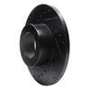 E-Line Drilled & Slotted Black Brake Rotor, 1974-1979 Fits Multiple Makes/Models, Position: Front Left - image 3