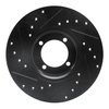 E-Line Drilled & Slotted Black Brake Rotor, 1974-1979 Fits Multiple Makes/Models, Position: Front Right - image 4