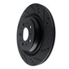 E-Line Drilled & Slotted Black Brake Rotor, Fits Select Tesla, Position: Rear Right - image 2