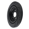 E-Line Drilled & Slotted Black Brake Rotor, Fits Select Tesla, Position: Rear Right - image 4