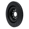 E-Line Drilled & Slotted Black Brake Rotor, 2012-2021 Tesla, Position: Rear Right - image 4
