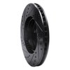E-Line Drilled & Slotted Black Brake Rotor, 1993-1995 Volvo, Position: Front Right - image 2