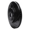 E-Line Drilled & Slotted Black Brake Rotor, 1993-1995 Volvo, Position: Front Right - image 3