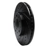 E-Line Drilled & Slotted Black Brake Rotor, 1995-2004 Volvo, Position: Front Left - image 2