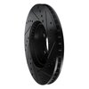 E-Line Drilled & Slotted Black Brake Rotor, 1995-2004 Volvo, Position: Front Left - image 3