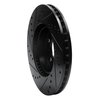 E-Line Drilled & Slotted Black Brake Rotor, 1995-2004 Volvo, Position: Front Right - image 3