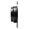 E-Line Drilled & Slotted Black Brake Rotor, 1996-2004 Volvo, Position: Rear Left - image 2