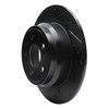 E-Line Drilled & Slotted Black Brake Rotor, 1996-2004 Volvo, Position: Rear Left - image 3