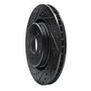 E-Line Drilled & Slotted Black Brake Rotor, 1998-2004 Volvo, Position: Front Left - image 4