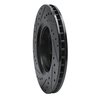 E-Line Drilled & Slotted Black Brake Rotor, 1998-2004 Volvo, Position: Front Right - image 4