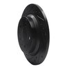 E-Line Drilled & Slotted Black Brake Rotor, 1999-2009 Volvo, Position: Rear Left - image 3