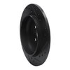 E-Line Drilled & Slotted Black Brake Rotor, 1999-2009 Volvo, Position: Rear Left - image 4