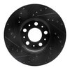E-Line Drilled & Slotted Black Brake Rotor, 1999-2009 Volvo, Position: Front Right - image 4