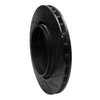 E-Line Drilled & Slotted Black Brake Rotor, 2004-2007 Volvo, Position: Rear Left - image 2