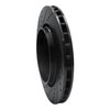 E-Line Drilled & Slotted Black Brake Rotor, 2004-2007 Volvo, Position: Rear Right - image 3