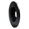 E-Line Drilled & Slotted Black Brake Rotor, 2004-2013 Volvo, Position: Rear Left - image 3