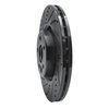 E-Line Drilled & Slotted Black Brake Rotor, 2007-2016 Volvo, Position: Front Left - image 3