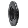 E-Line Drilled & Slotted Black Brake Rotor, 2007-2016 Volvo, Position: Front Left - image 4