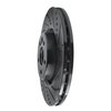 E-Line Drilled & Slotted Black Brake Rotor, 2007-2016 Volvo, Position: Front Right - image 2