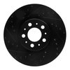 E-Line Drilled & Slotted Black Brake Rotor, 2003-2009 Volvo, Position: Front Left - image 3