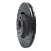 E-Line Drilled & Slotted Black Brake Rotor, 2003-2009 Volvo, Position: Front Right - image 3