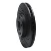 E-Line Drilled & Slotted Black Brake Rotor, 2007-2018 Fits Multiple Makes/Models, Position: Front Right - image 3