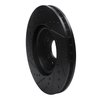E-Line Drilled & Slotted Black Brake Rotor, 2007-2018 Fits Multiple Makes/Models, Position: Front Right - image 4