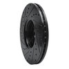 E-Line Drilled & Slotted Black Brake Rotor, 2010-2016 Volvo, Position: Front Right - image 4