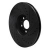 E-Line Drilled & Slotted Black Brake Rotor, 2003-2014 Volvo, Position: Front Left - image 4