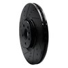 E-Line Drilled & Slotted Black Brake Rotor, Fits Select Fits Multiple Makes/Models, Position: Front Left - image 4