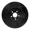 E-Line Drilled & Slotted Black Brake Rotor, Fits Select Fits Multiple Makes/Models, Position: Front Right - image 3