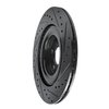E-Line Drilled & Slotted Black Brake Rotor, Fits Select Fits Multiple Makes/Models, Position: Rear Left - image 2