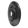 E-Line Drilled & Slotted Black Brake Rotor, Fits Select Fits Multiple Makes/Models, Position: Rear Right - image 1