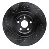 E-Line Drilled & Slotted Black Brake Rotor, Fits Select Fits Multiple Makes/Models, Position: Rear Right - image 2