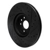 E-Line Drilled & Slotted Black Brake Rotor, 2016-2017 Volvo, Position: Front Left - image 4