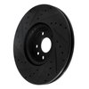 E-Line Drilled & Slotted Black Brake Rotor, 2016-2017 Volvo, Position: Front Right - image 4